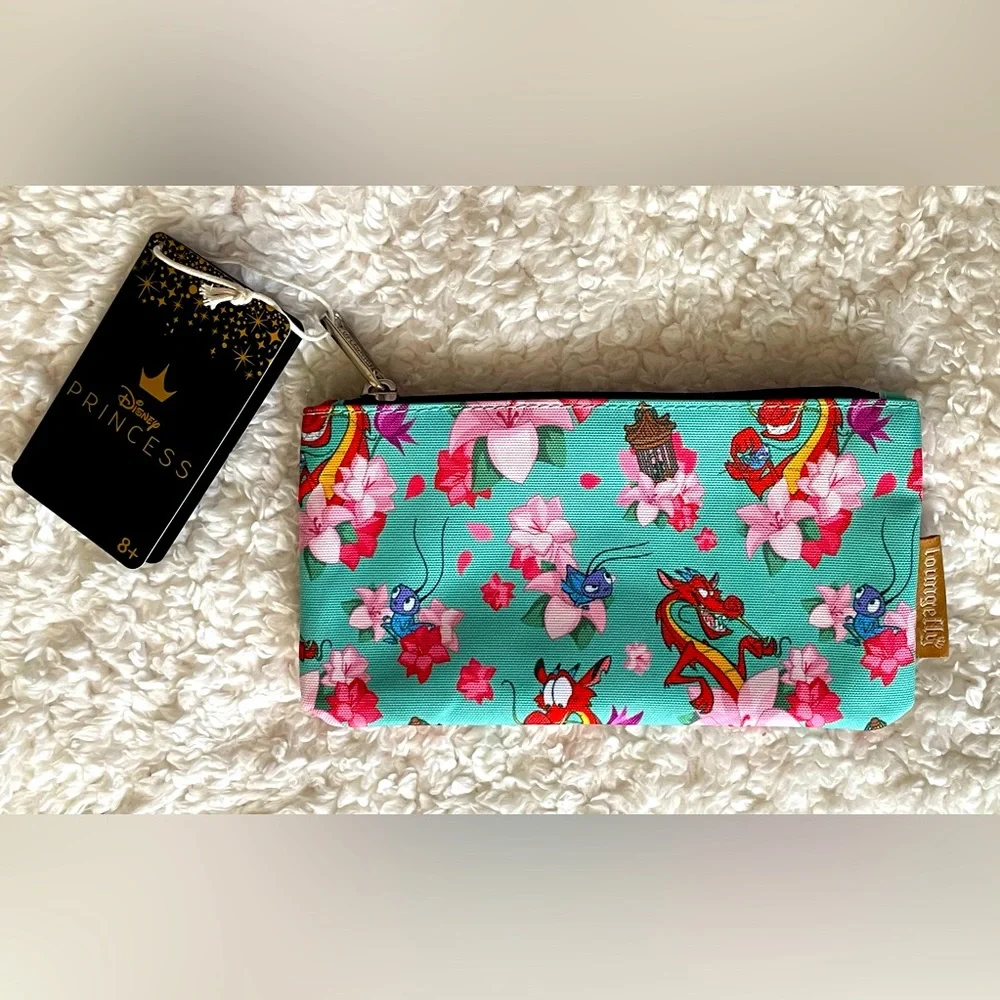 Loungefly Disney’s Mulan | Mushu & Cri-Kee | Coin Purse/Cosmetics Pouch - Picture 3 of 10